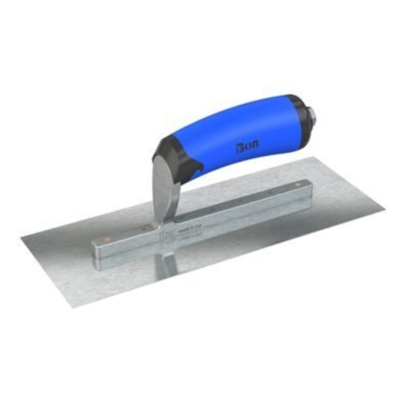 Bon Tool Razor Stainless Steel Finishing Trowel - Square End - 10.5" x 4.5" with Comfort Wave Handle 67-301